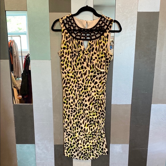 Thalia Sodi Dresses & Skirts - Leopard Print Bodycon Sleeveless Dress